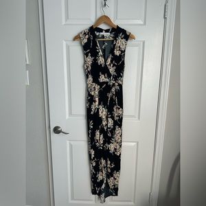 ASTR Black Floral Dress, High-Low, XS